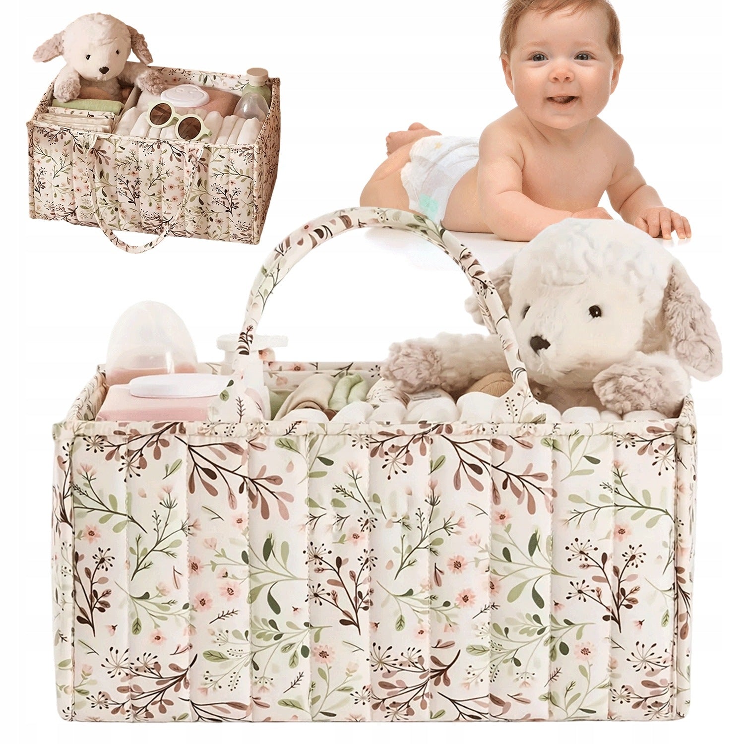 DIAPER STORAGE BAG TOYS BABY ACCESSORIES WITH COMPARTMENTS