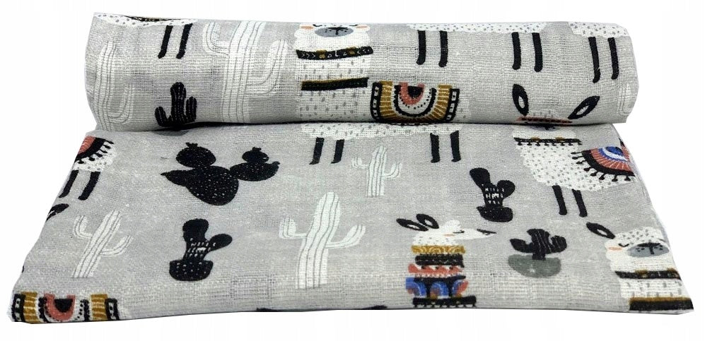 DIAPER diaper tetra POLAND made of printed tetra COTTON LAMA Brand EGA