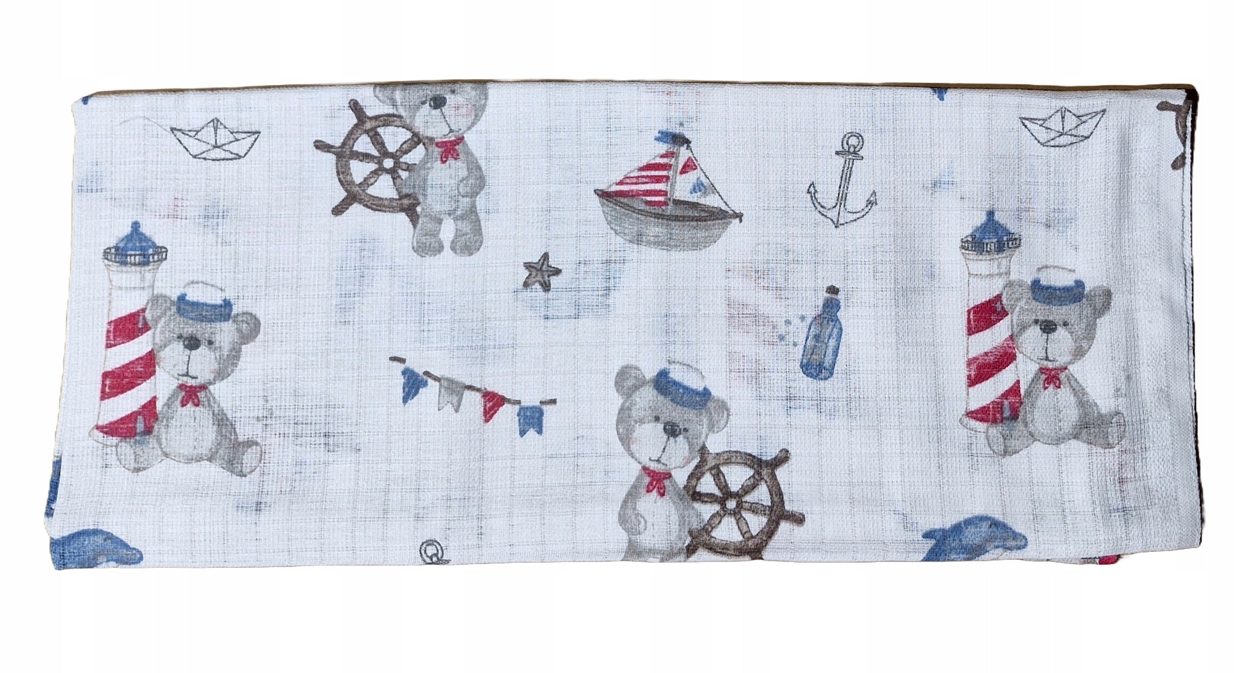 DIAPER tetra COLORFUL 70x80 cotton BEAR sailor