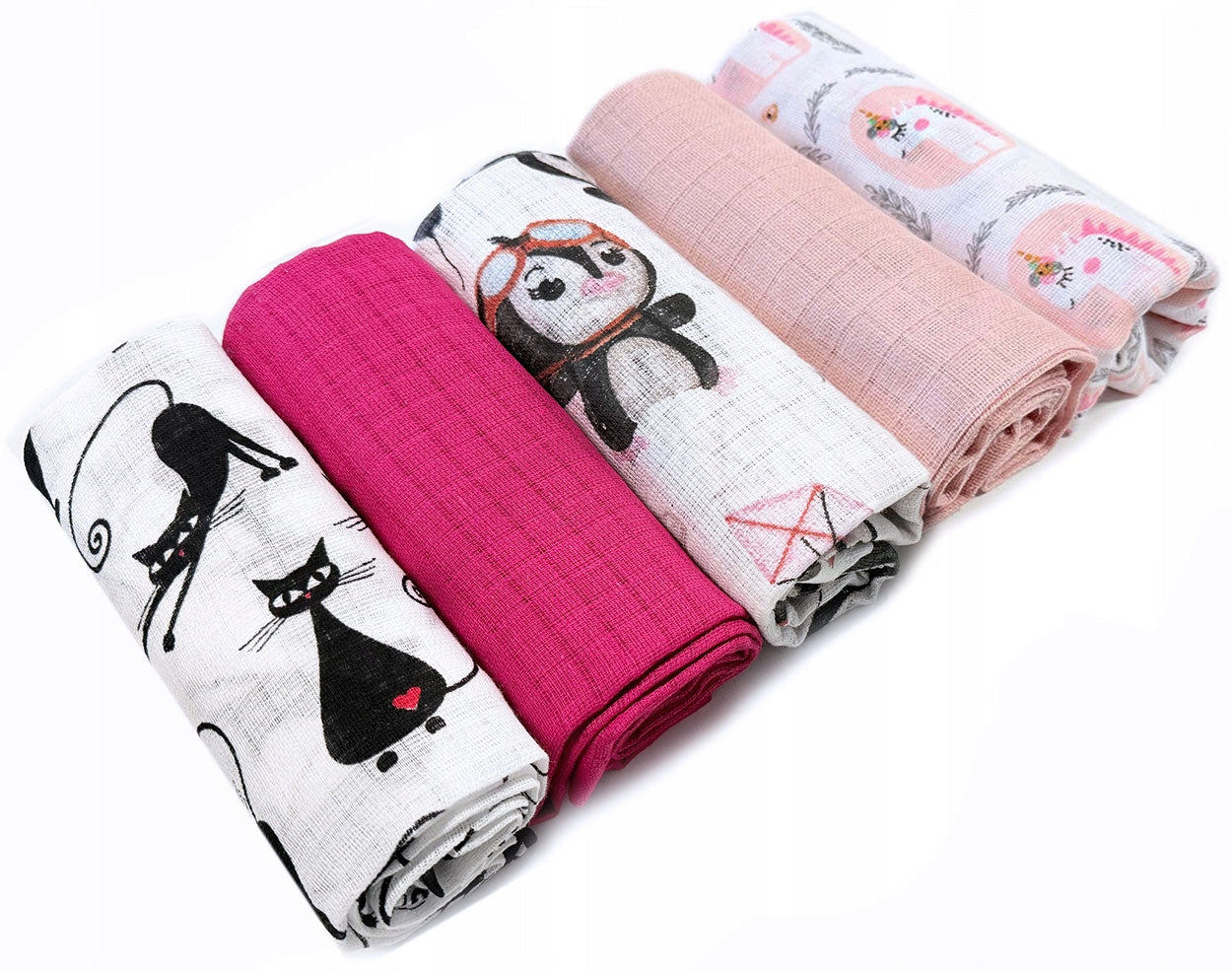 DIAPER tetra diaper 5-PACK SET OF 5 tetra diapers COTTON Manufacturer code girl pieluchy pieluszki tetrowe dla niemowląt