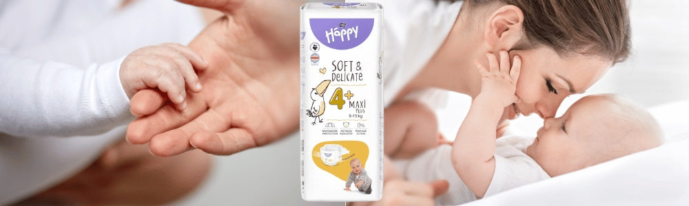 DIAPERS BELLA BABY SOFT&DELICATE 4+ (9-15kg) 56pcs Brand Bella Baby Happy