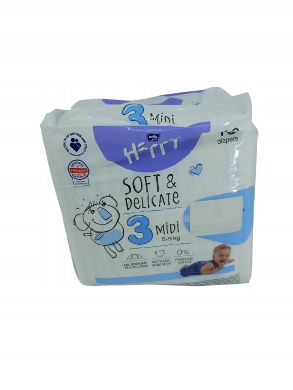 DIAPERS BELLA HAPPY SIZE 3 MIDI 5-9 KG 16PCS.