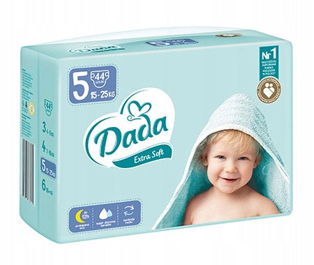 DIAPERS DADA EXTRA SOFT 5 JUNIOR 132 PCS PAMPERS HYPOALLERGENIC MEGA PACK
