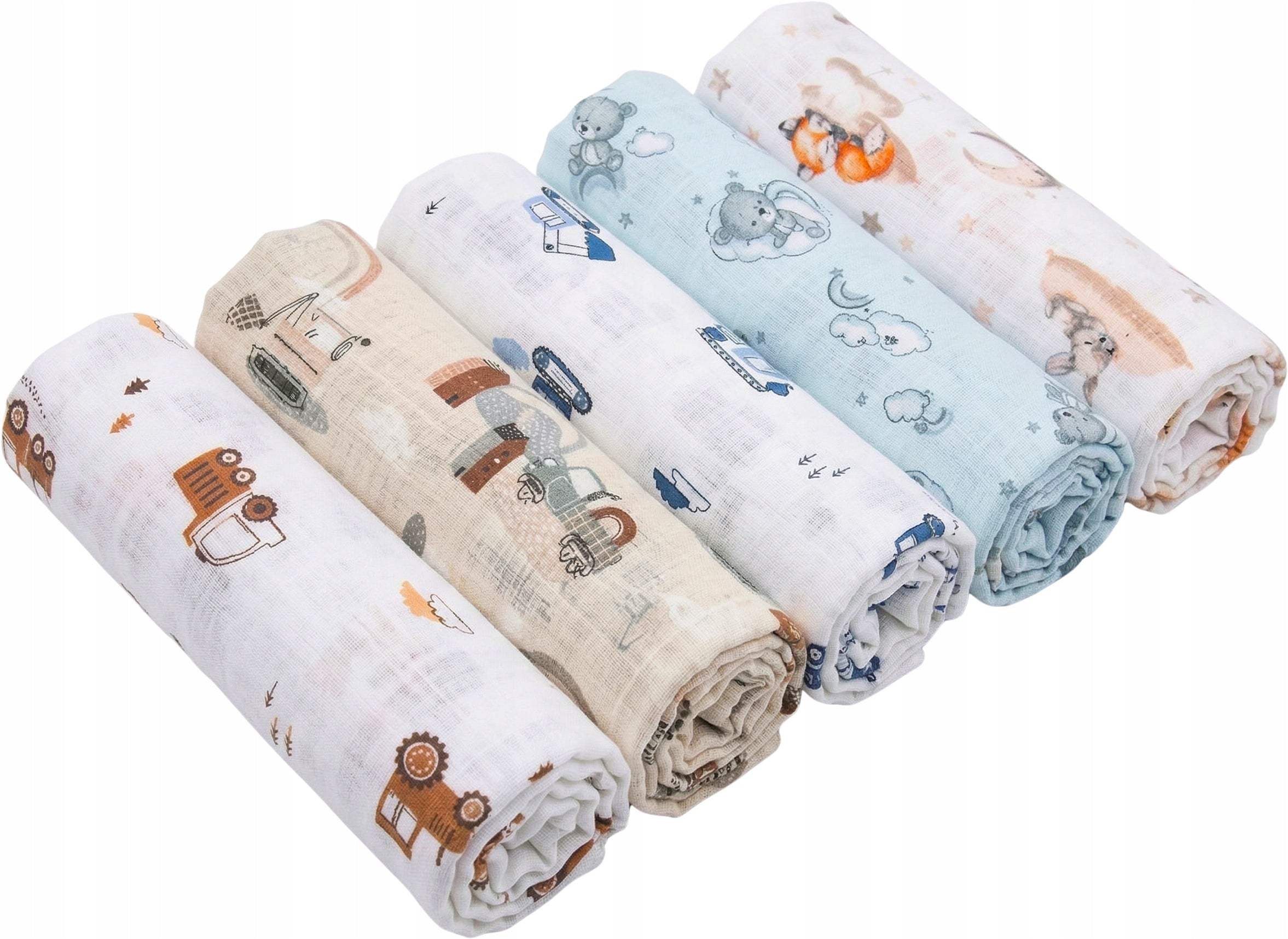 DIAPERS PREMIUM COTTON 100% SET OF 5PCS BABYMAM