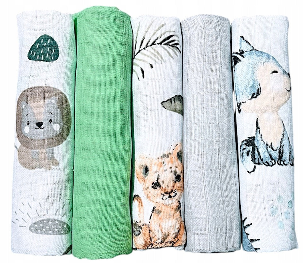 DIAPERS TETRA DIAPERS LUX COTTON 100% SET OF 5PCS PREMIUM