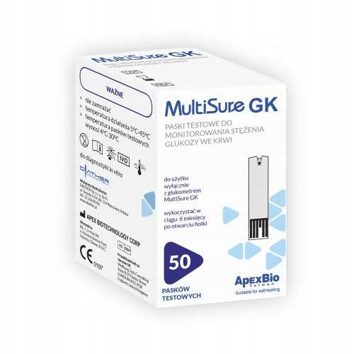 DIATHER MultiSure GK Blood glucose monitoring strips 50pcs.