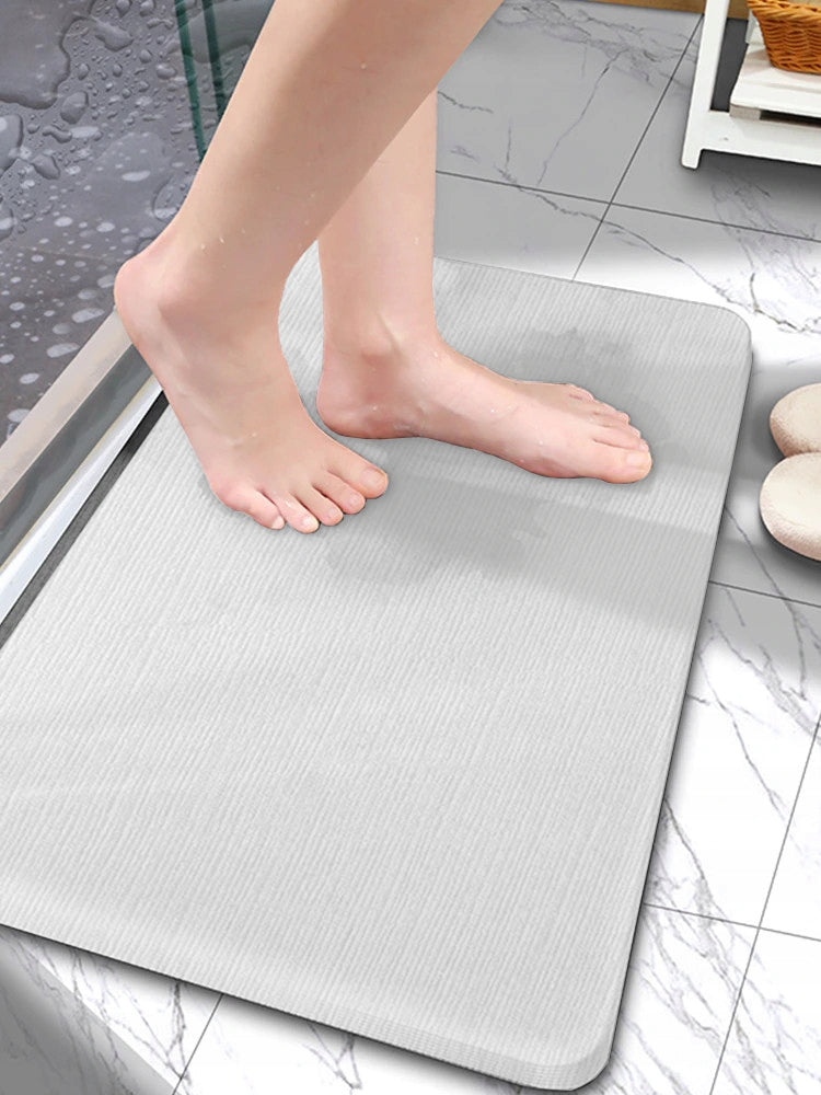 DIATOMITE BATHROOM MAT QUICK-DRYING RUG 60x40cm GREY Manufacturer code AQ1109