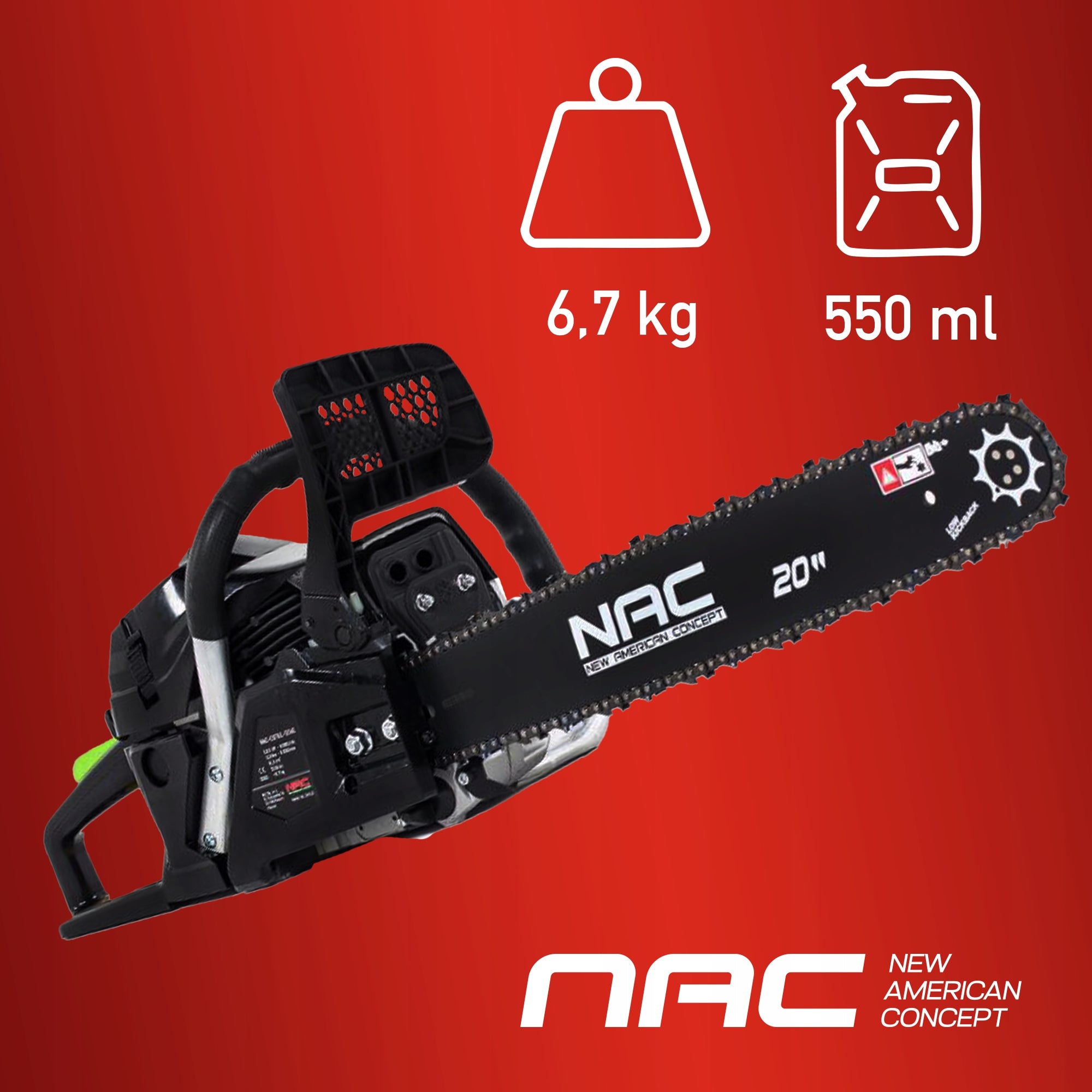DIESEL CHAINSAW 61CC - NAC-CST61-50AC Series CST