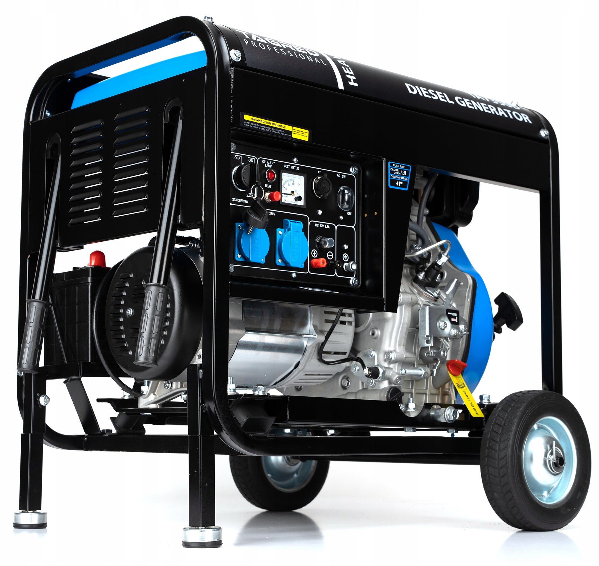 DIESEL GENERATOR SET POWERFUL 7350W 230V Manufacturer code DIESEL Z SILNIKIEM 4-SUWOWYM 7350W