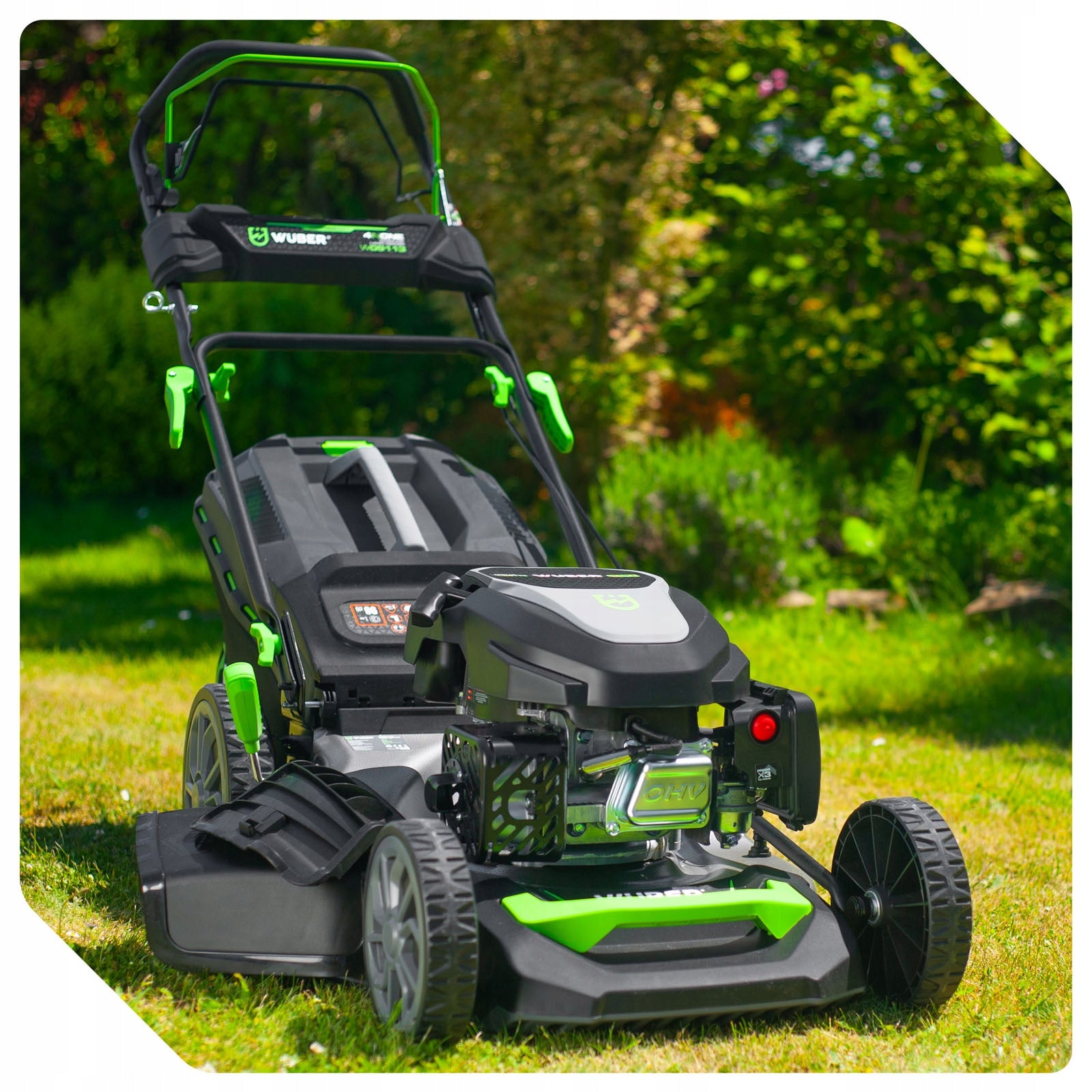 DIESEL LAWN MOWER WITH DRIVE 7x ADJUSTABLE HEIGHT LARGE WHEELS STRONG 51CM Manufacturer code W09113 KOSIARKA SPALINOWA DO TRAWY 51CM MOCNA