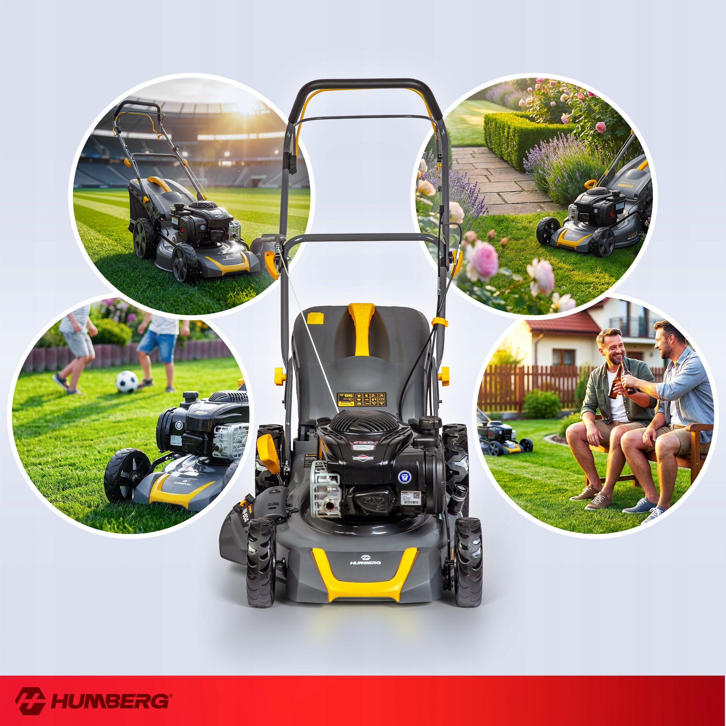 DIESEL MOWER WITH DRIVE 46cm Briggs&Stratton 140cc + OIL Brand HUMBERG