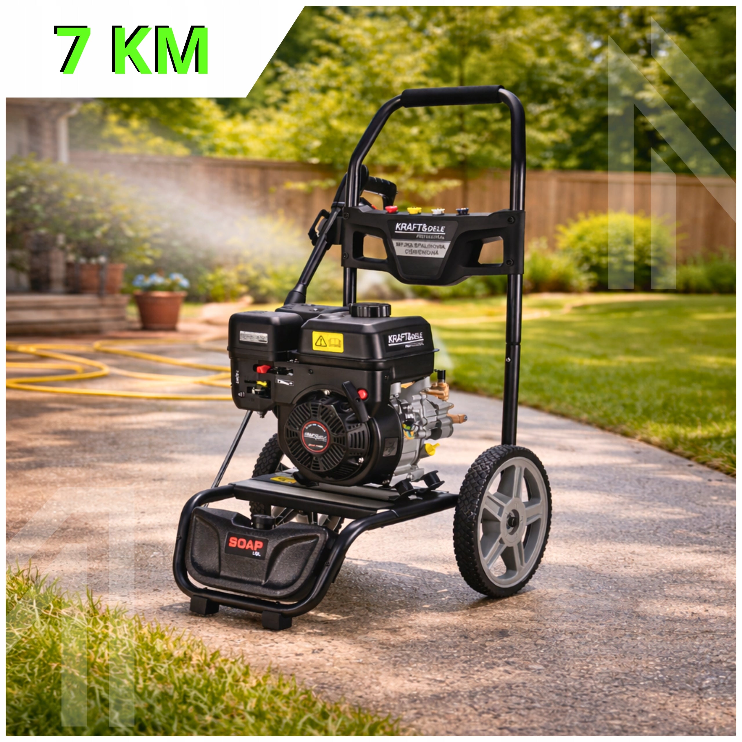 DIESEL PRESSURE WASHER 360 BAR HIGH PRESSURE STRONG 7KM METAL Manufacturer code MYJKA CIŚNIENIOWA 360 BAR WYSOKOCIŚNIENIOWA