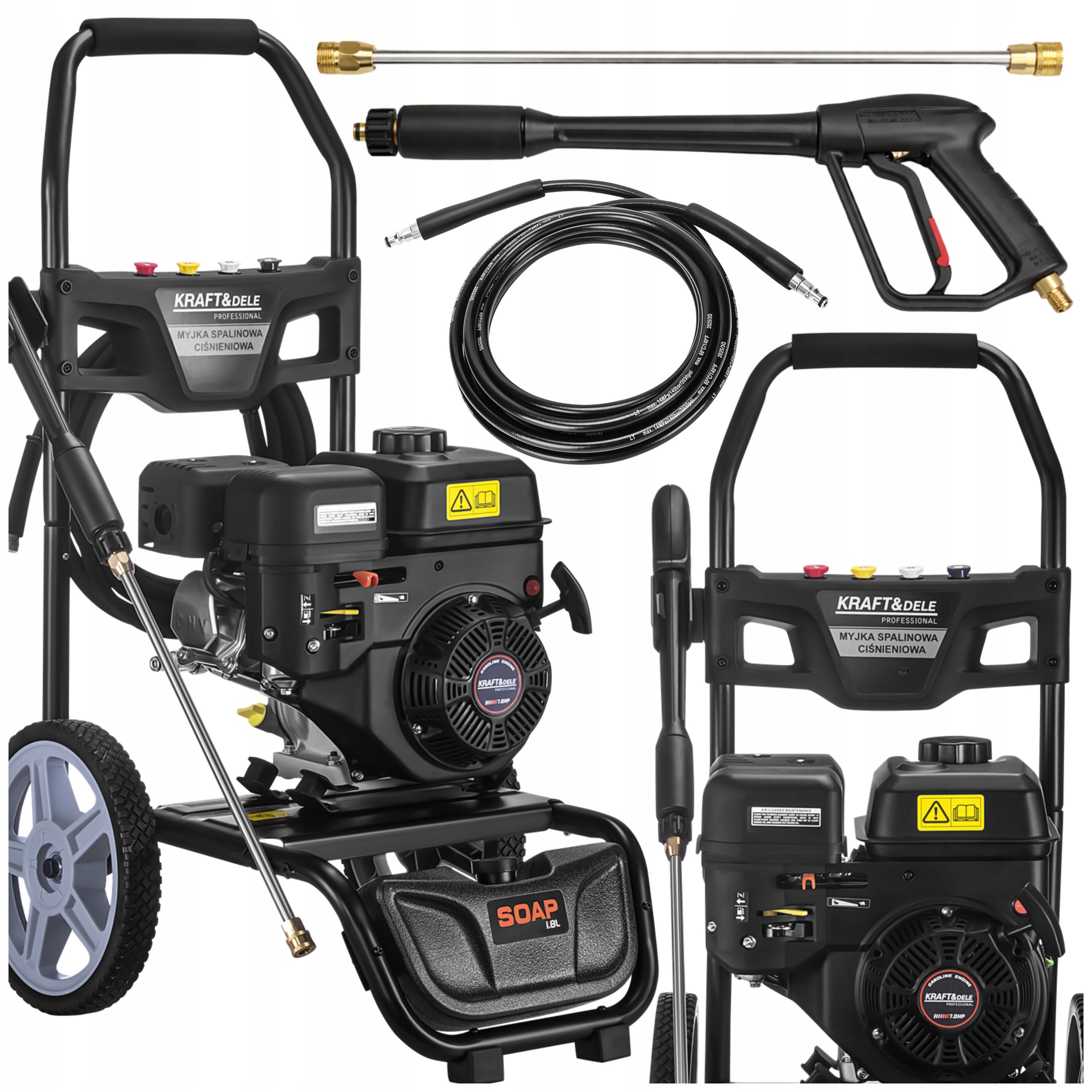DIESEL PRESSURE WASHER 360 BAR HIGH PRESSURE STRONG 7KM METAL