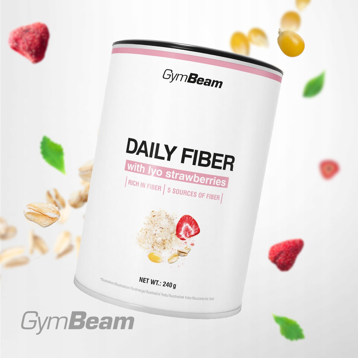 DIETARY FIBER BLEND WITHOUT SUGAR HEALTHY DIGESTION DIET 240g GymBeam EAN (GTIN) 8586022217562