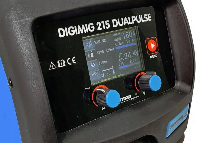DIGIMIG 215 Dual Pulse 4R MIG/MAG TIG MMA Inverter Welding Machine Synergy Brand Sherman