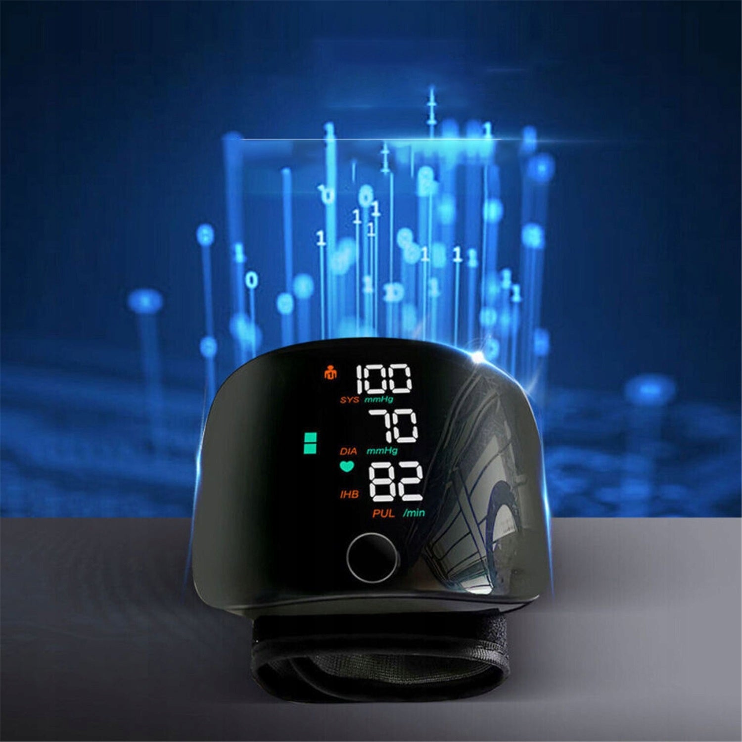DIGITAL BLOOD PRESSURE MONITOR ON WRIST, BLOOD PRESSURE MONITOR, WRIST WITH READING Medical device no