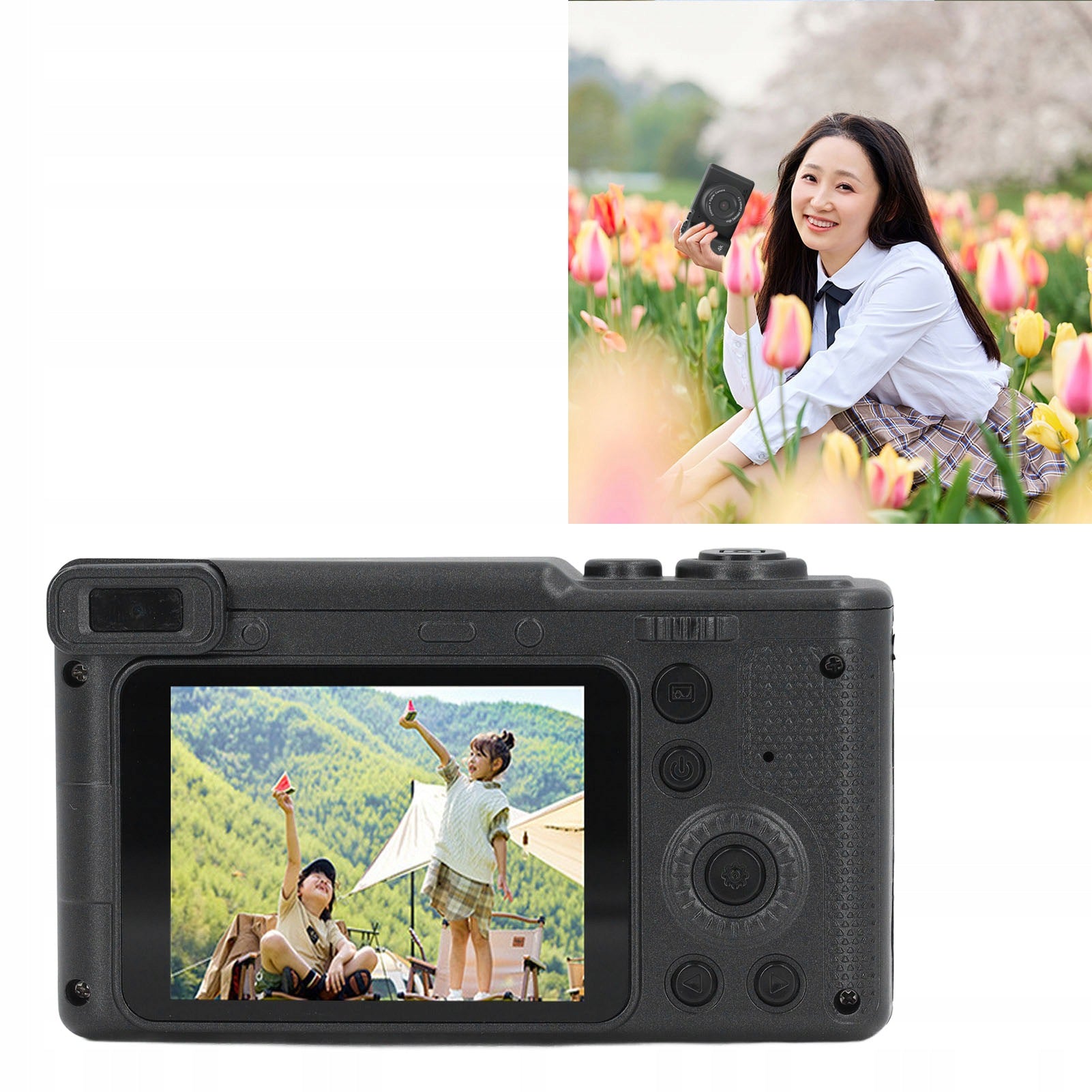 DIGITAL CAMERA 2.4" IPS 8X ZOOM HD FRONT AND REAR LENS AF VLOG Brand no brand
