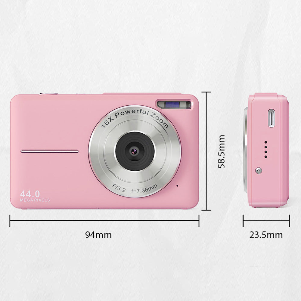 DIGITAL CAMERA 44MP FULL HD 1080P ZOOM 16X ANTISHAKE CARD 32GB 2 x 700mah Brand no brand