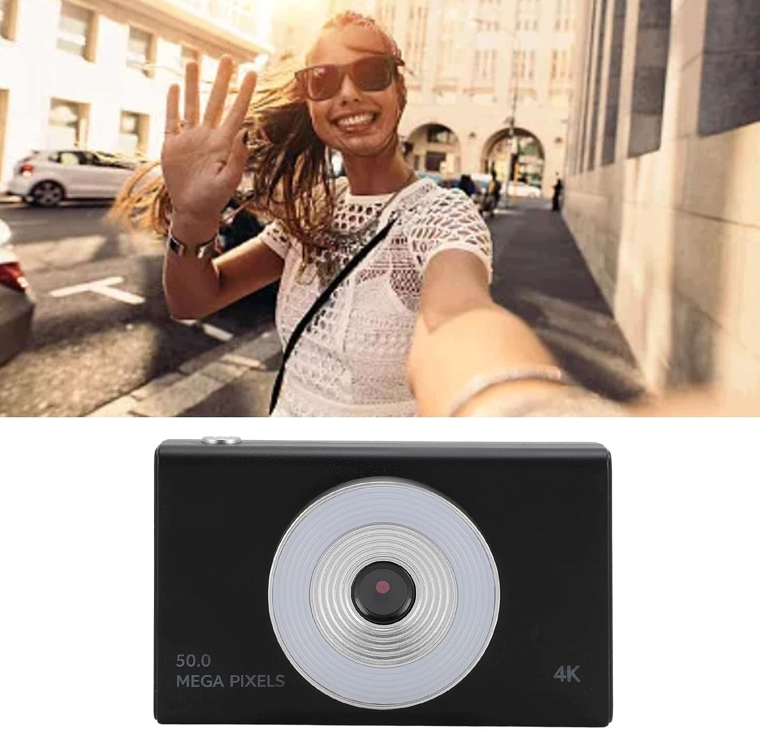 DIGITAL CAMERA 48 MP 4K ZOOM 8X RETRO Y2K FILL LIGHT