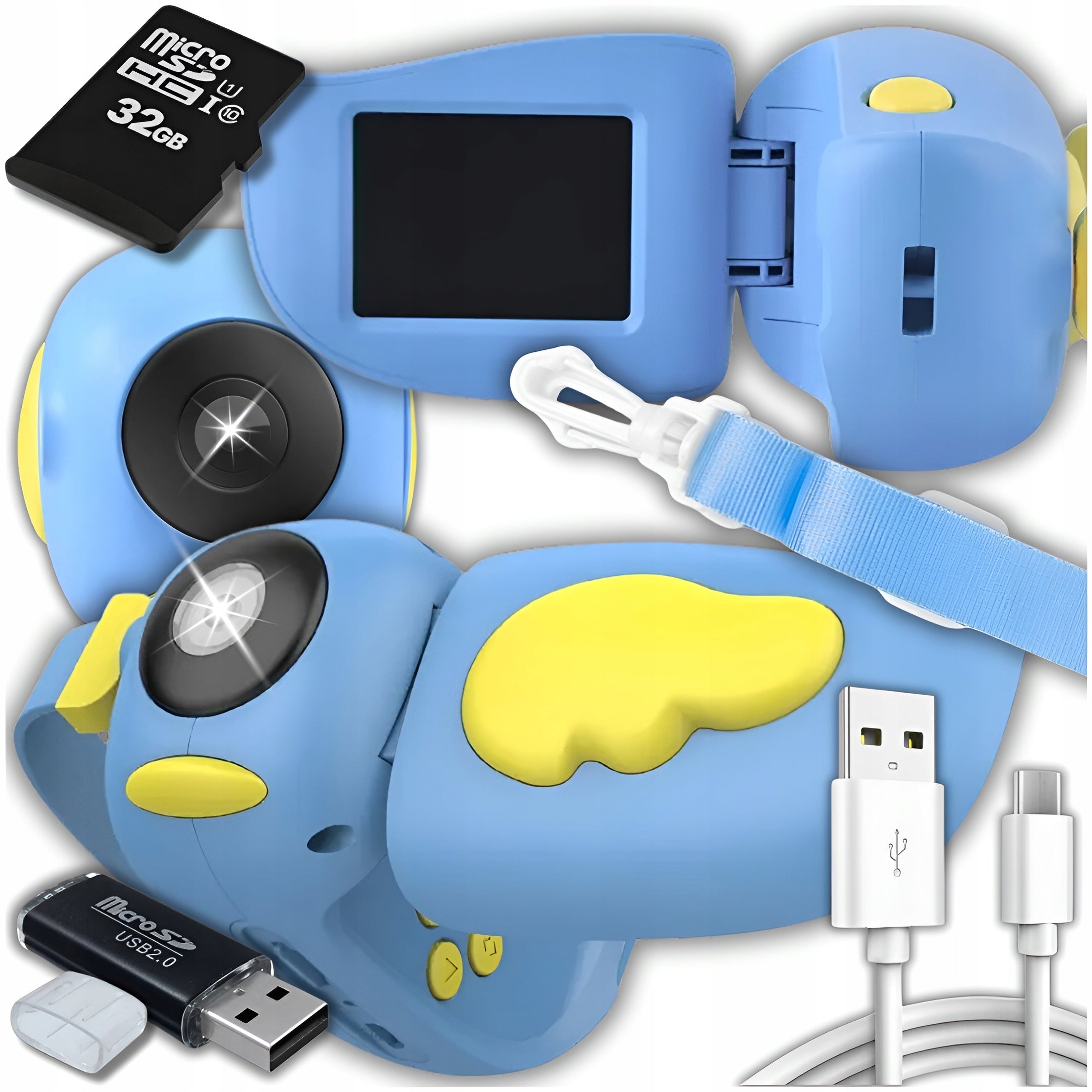 DIGITAL CAMERA FOR CHILDREN 40Mpx CAMERA TOY GAMES + 32GB CARD