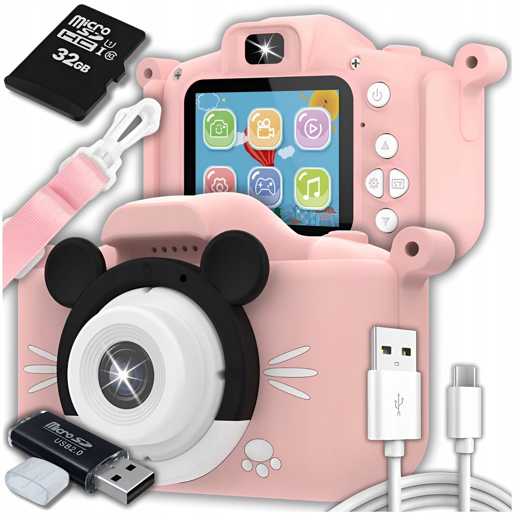DIGITAL CAMERA FOR CHILDREN 40Mpx CAMERA TOY GAMES+CARD 32GB