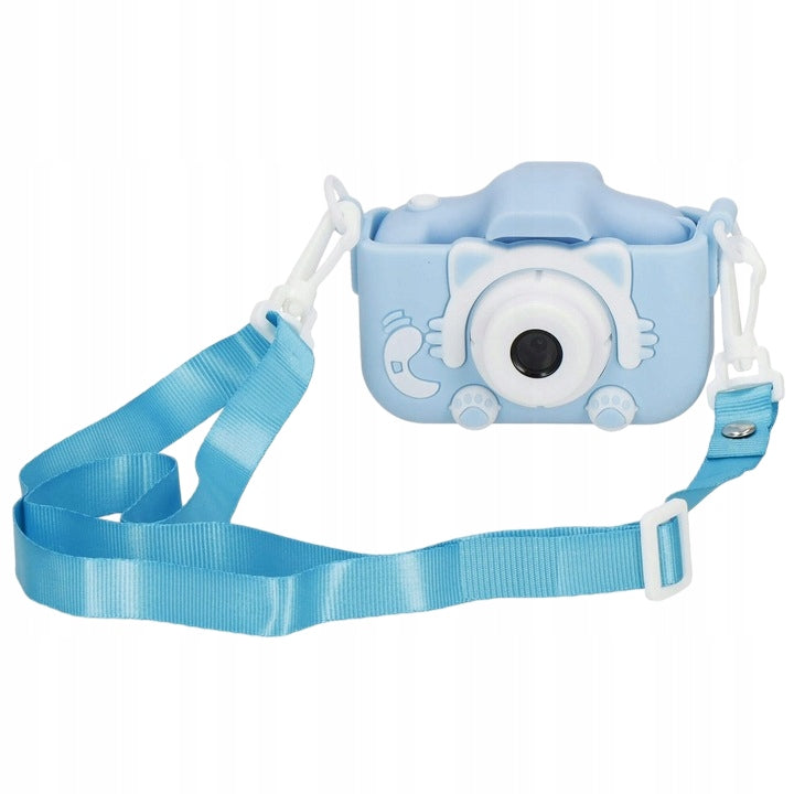 DIGITAL CAMERA FOR CHILDREN FULL HD 40 Mpx CAMERA GAMES+CARD 32gb SET XXL Color blue