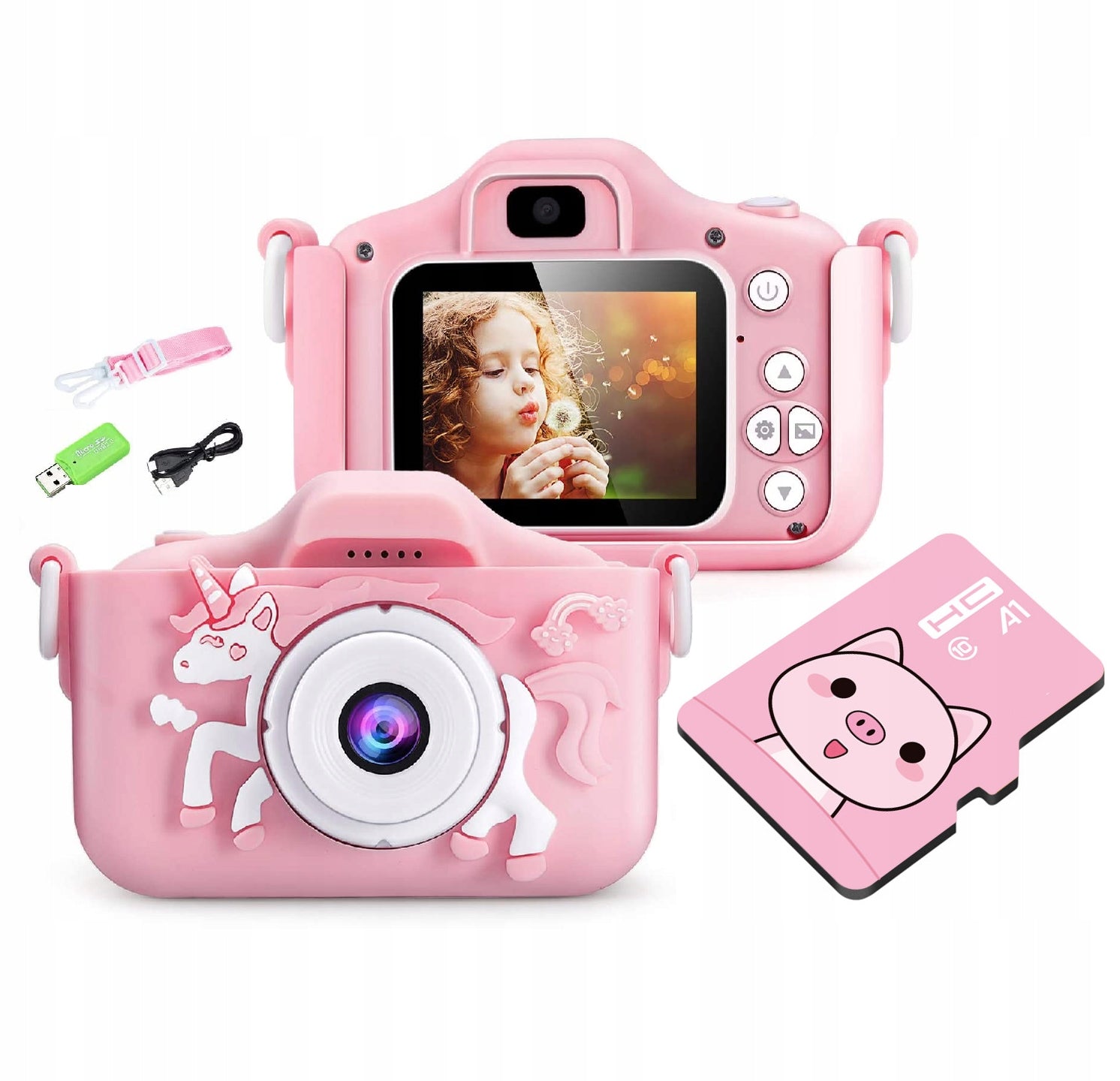 DIGITAL CAMERA FOR CHILDREN Photo UNICORN + 4GB CARD