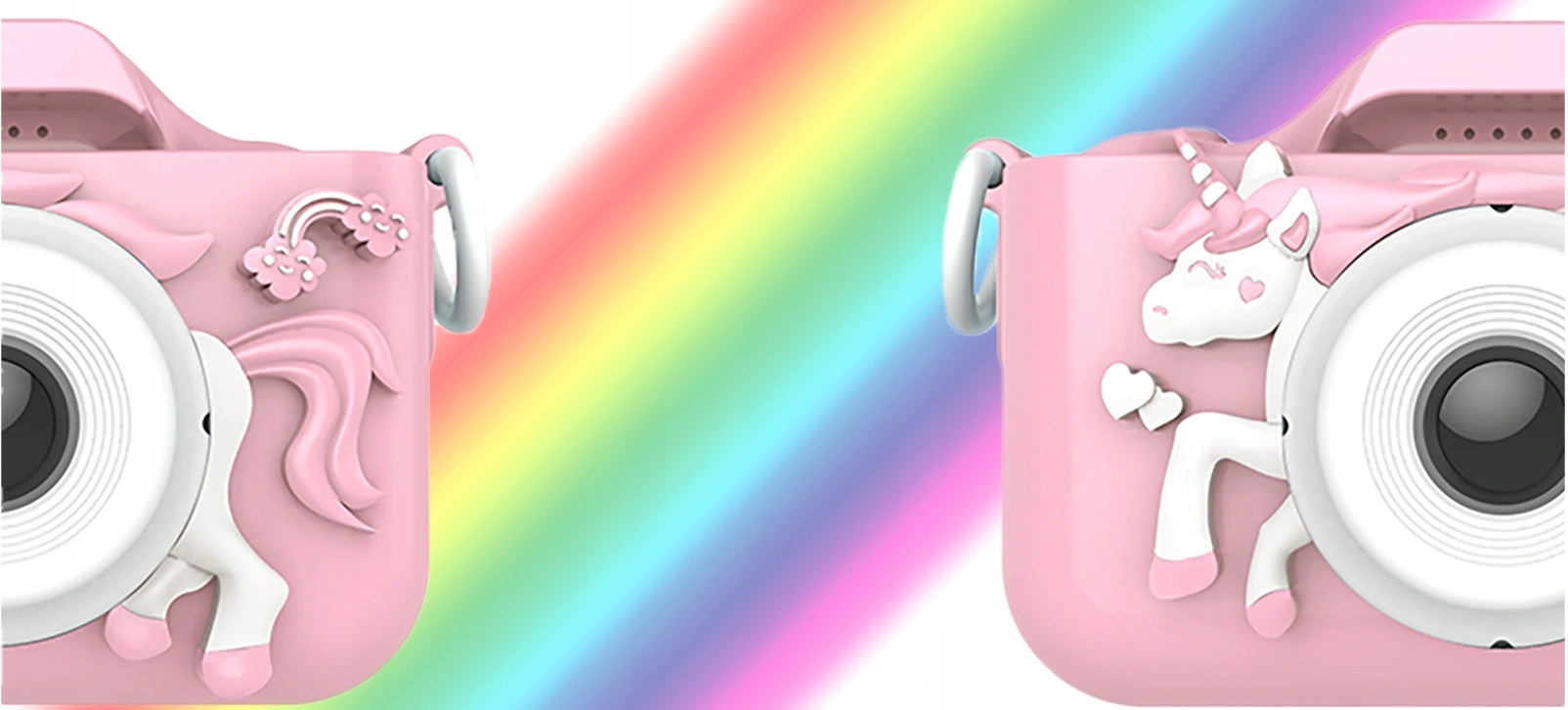 DIGITAL CAMERA FOR CHILDREN UNICORN PINK VIDEO FULL HD + GAMES +LEAD Packaging status original