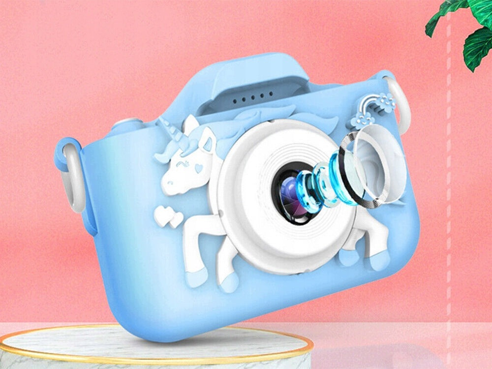 DIGITAL CAMERA FOR KIDS Photo UNICORN GIFT FOR CHRISTMAS+ 8GB