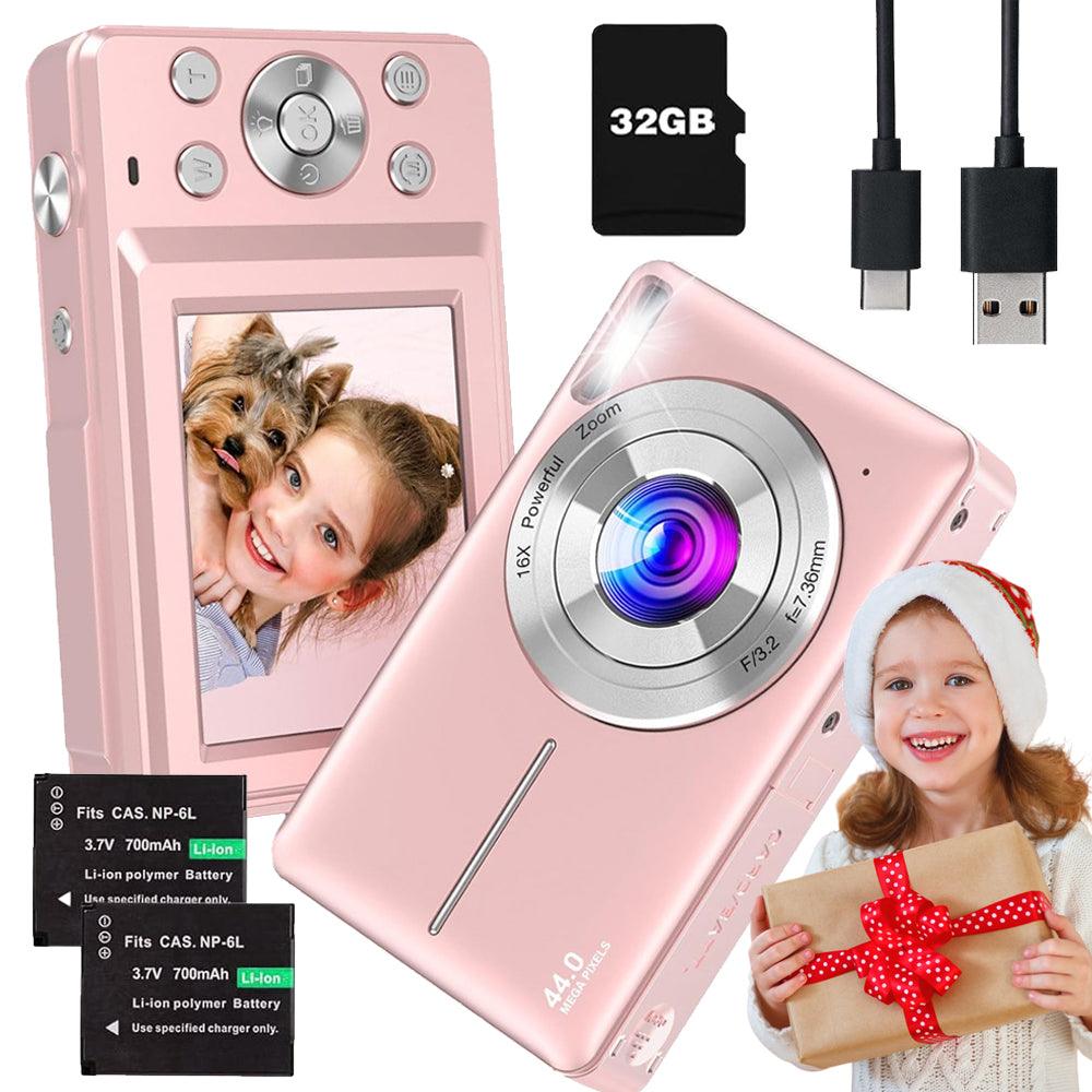 DIGITAL CAMERA HD 1080P 44MP FULL HD IMAGE STABILIZATION 32GB ZOOM 16X