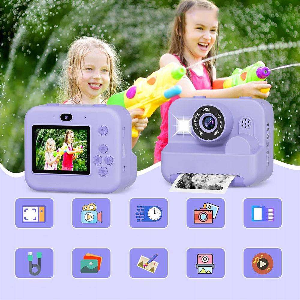 DIGITAL CAMERA INSTANT PRINTER FOR CHILDREN CHILD PHOTO 32GB Sensor type CMOS