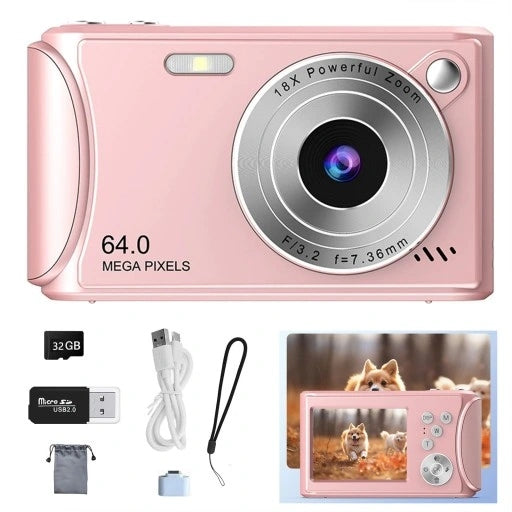 DIGITAL CAMERA PORTABLE CAMERA 4K 96MP STABILIZATION 18X ZOOM RETRO