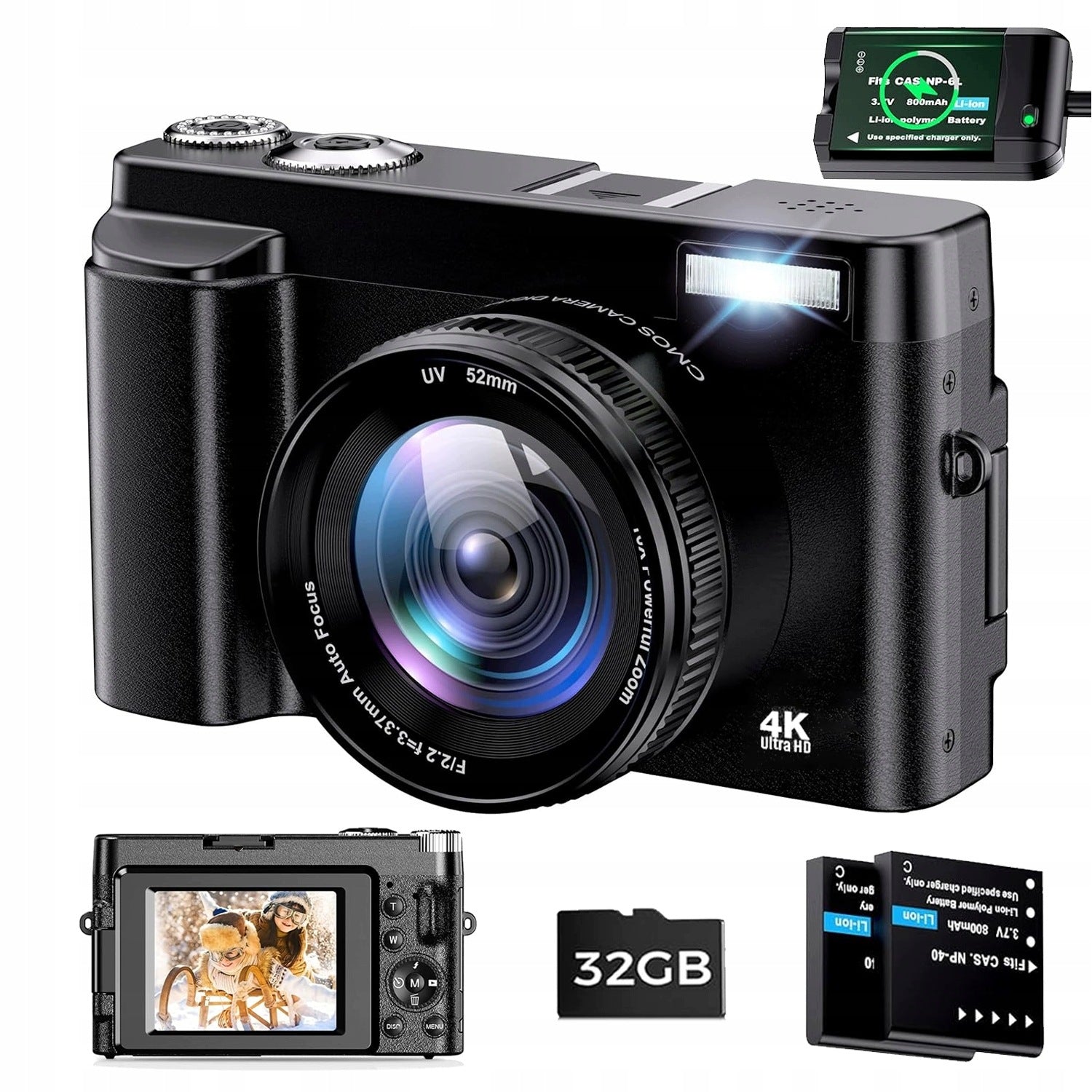 DIGITAL CAMERA PORTABLE IDEA GIFT CHILDREN AND YOUTH Packaging status original