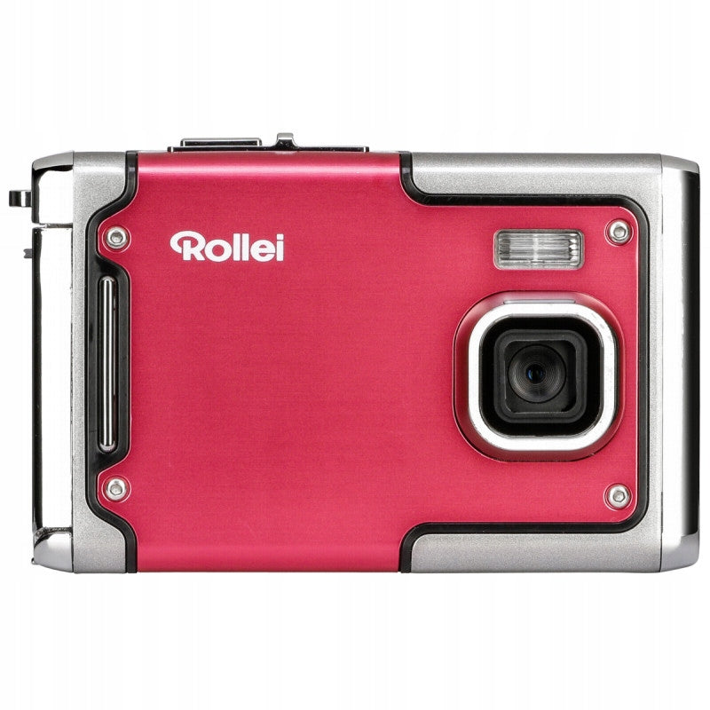 DIGITAL CAMERA WATERPROOF SPORTS FULL HD LCD BATTERY RETRO SIMPLE PINK Brand Rollei
