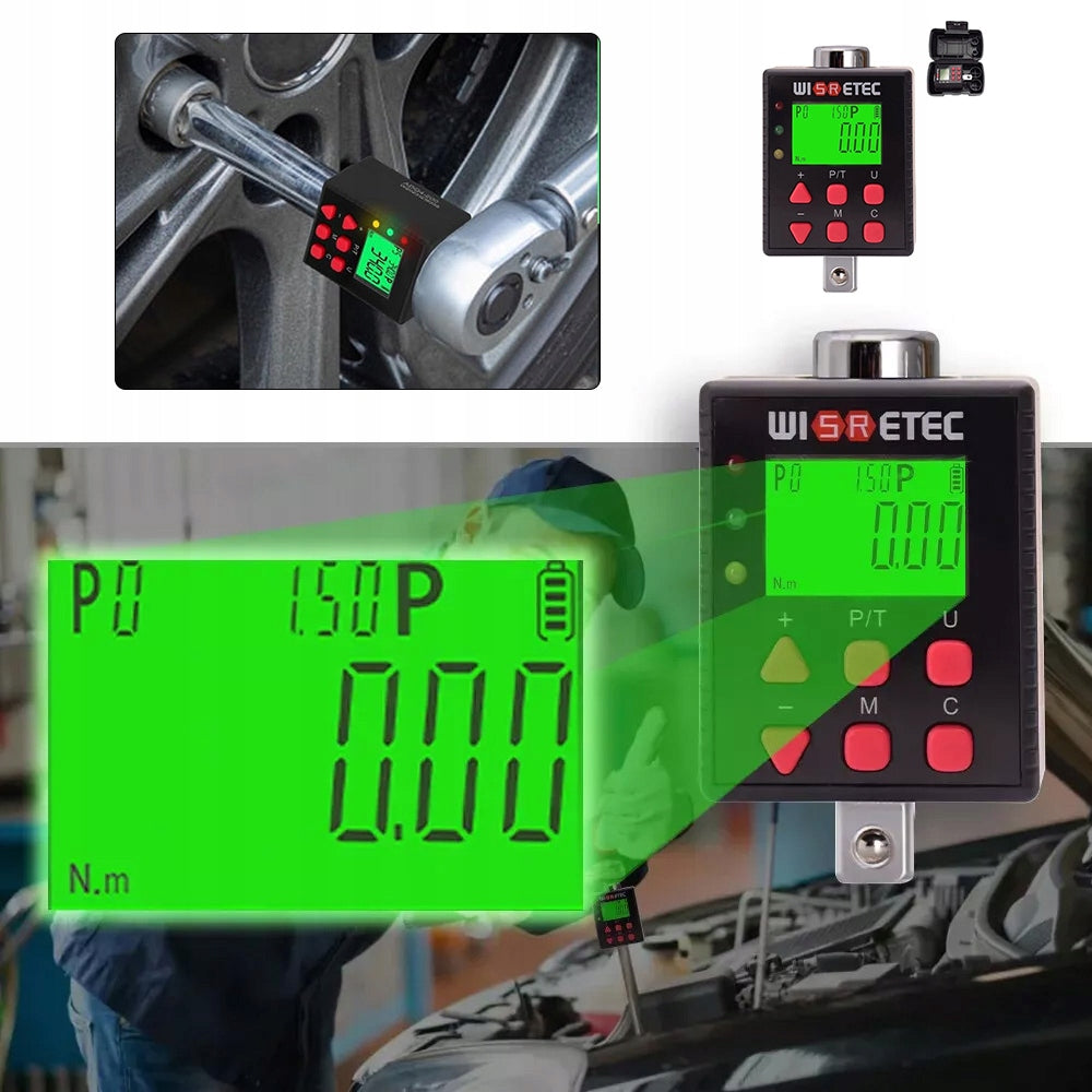 DIGITAL ELECTRONIC TORQUE ADAPTER 17-340NM 1/2" ELECTRONIC Manufacturer code KLUCZ ADAPTER DYNAMOMETRYCZNY