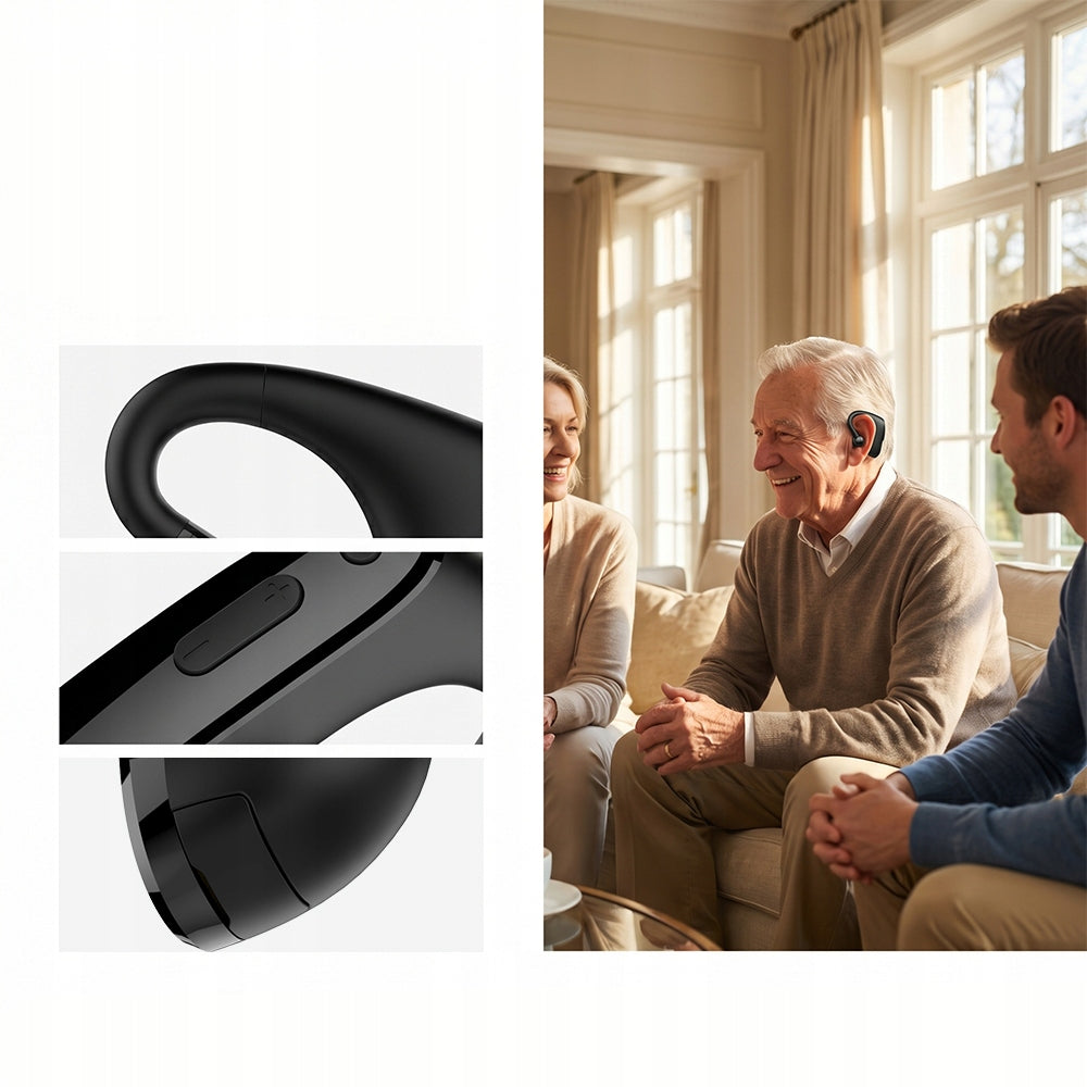 DIGITAL HEARING AIDS RECHARGEABLE BLUETOOTH SOUND AMPLIFIER FOR ELDER Ear right and left