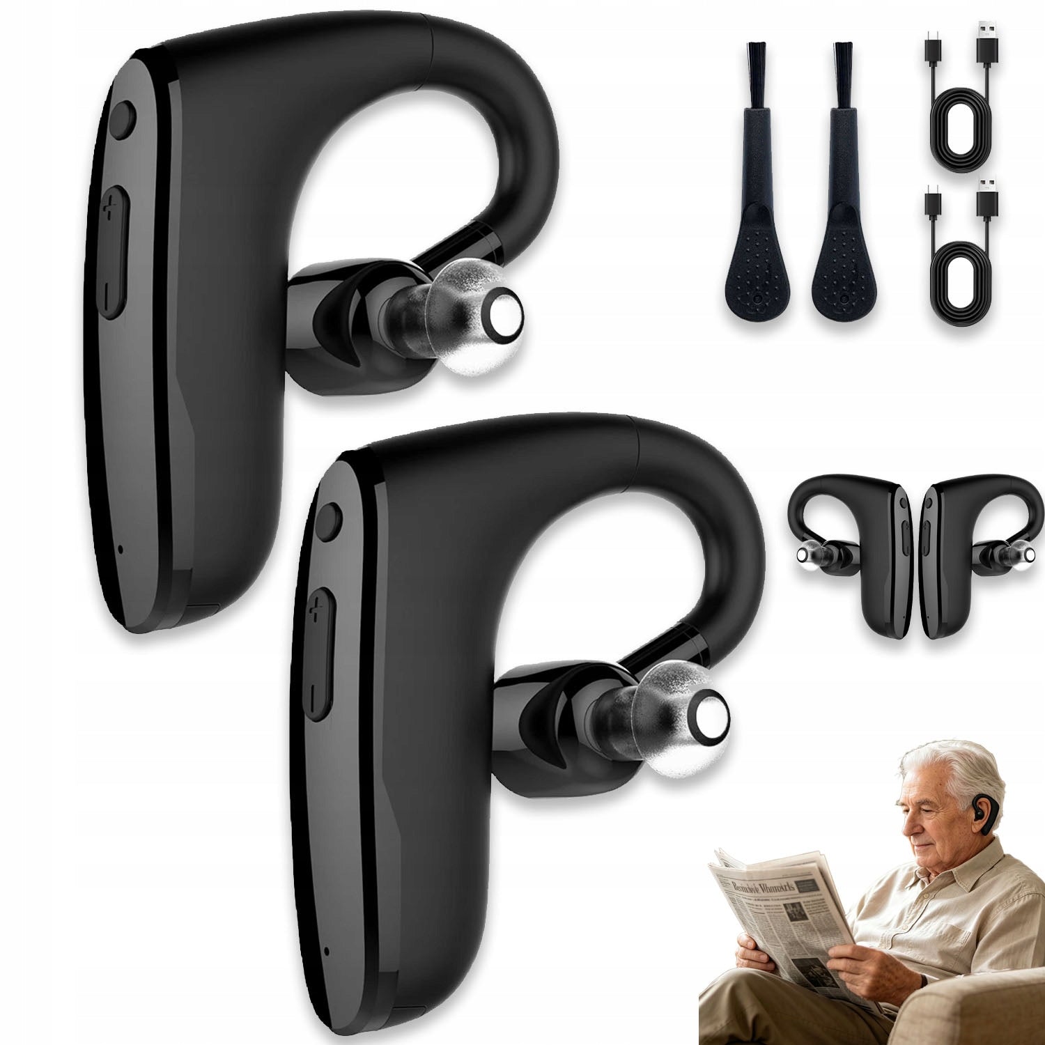 DIGITAL HEARING AIDS RECHARGEABLE BLUETOOTH SOUND AMPLIFIER FOR ELDER