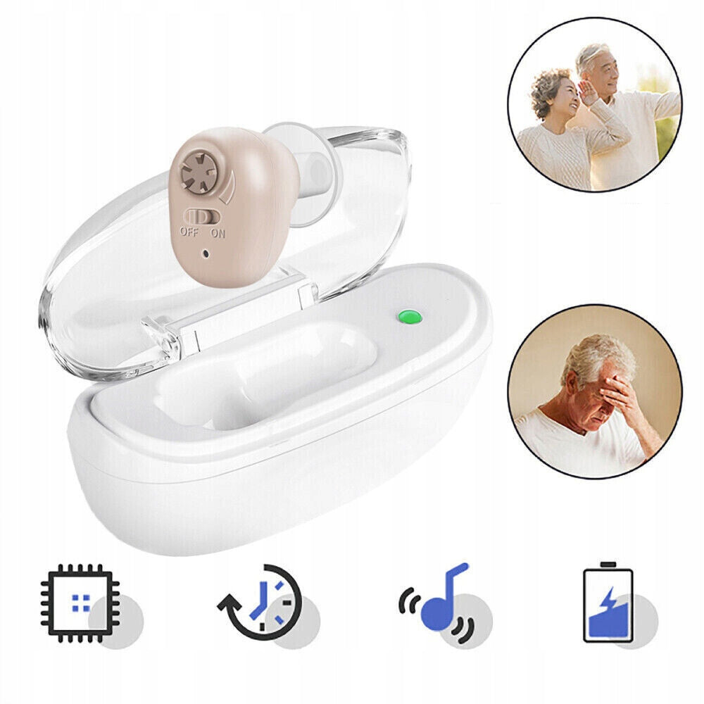 DIGITAL HEARING AMPLIFIER, PERSONAL AMPLIFIER, AMPLIFIER SET WITH CASE Packaging status original