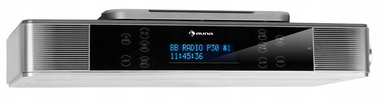 DIGITAL KITCHEN RADIO SUSPENDED FM DAB+ BT LAMP SPEAKERPHONE