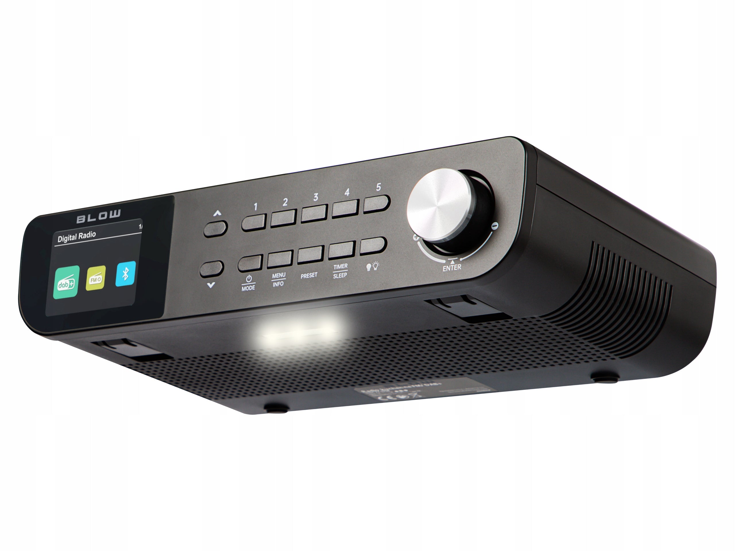 DIGITAL KITCHEN RADIO SUSPENDED UNDERCABINET FM/DAB+ BLUETOOTH FLASHLIGHT Packaging status original