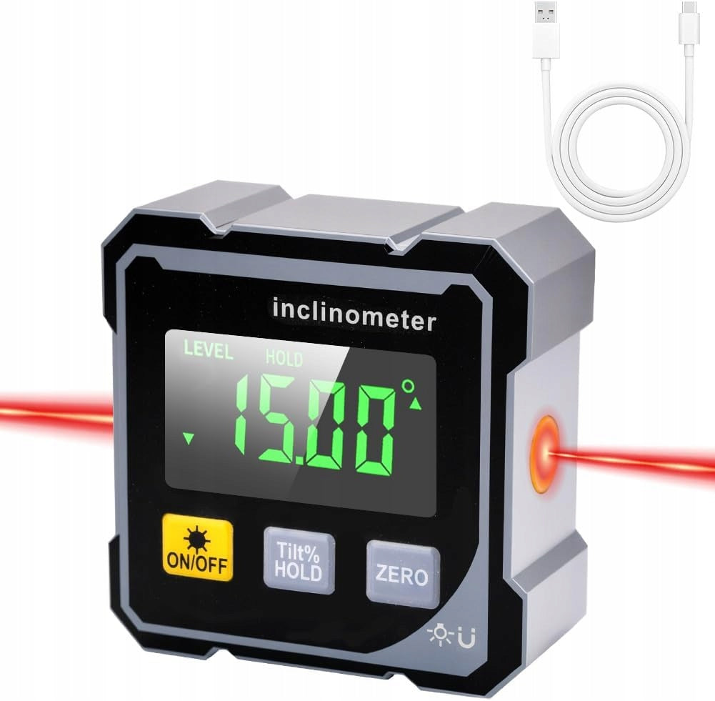 DIGITAL LEVEL MAGNETIC PROTRACTOR ELECTRONIC ANGLE MEASUREMENT INCLINOMETER