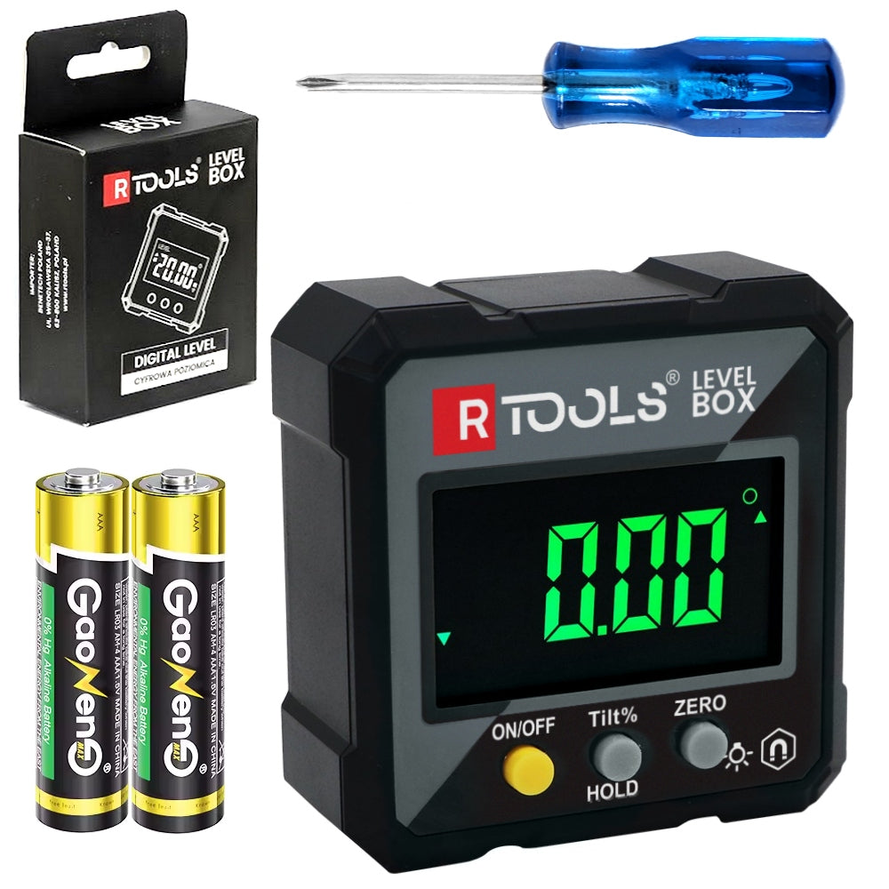 DIGITAL LEVEL MAGNETIC PROTRACTOR ELECTRONIC ANGLE MEASUREMENT INCLINOMETER