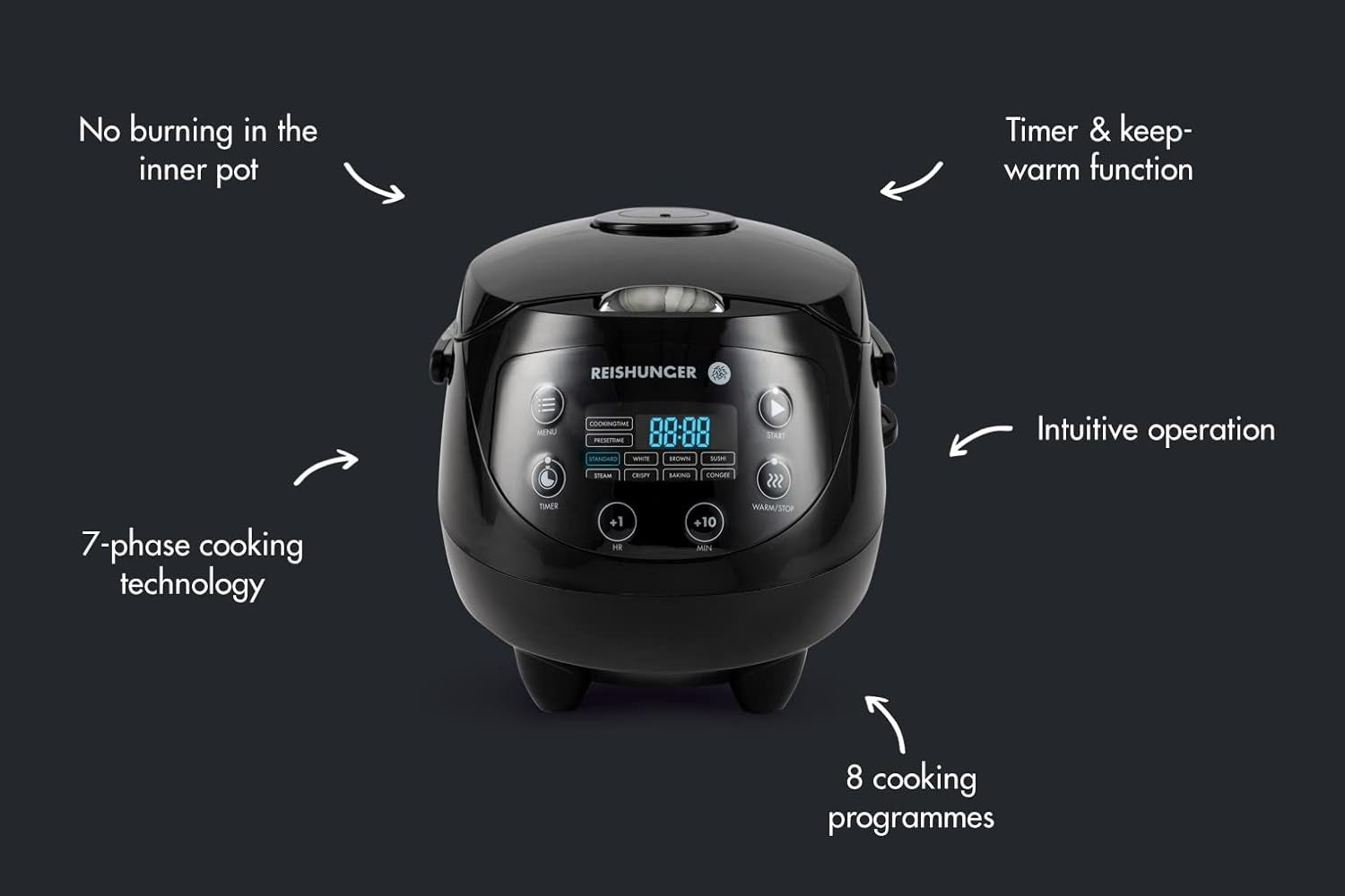 DIGITAL RICE COOKER MINI 0,6 L MULTICOOKER STEAMER WITH TIMER Manufacturer code 5903387178667