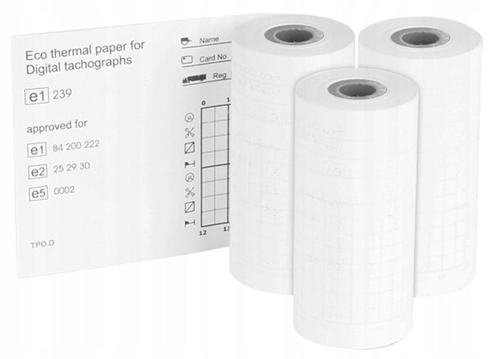 DIGITAL TACHOGRAPH 3 ROLLS OF 8 M C3D18 PAPER D