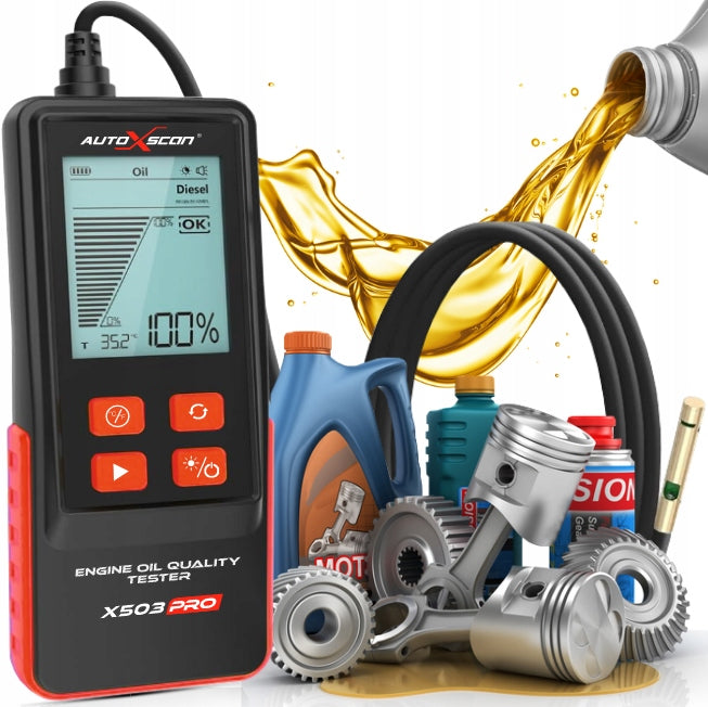 DIGITAL TESTER ENGINE OIL QUALITY METER WITH PROBE AUTOXSCAN X503PRO Brand AutoXscan