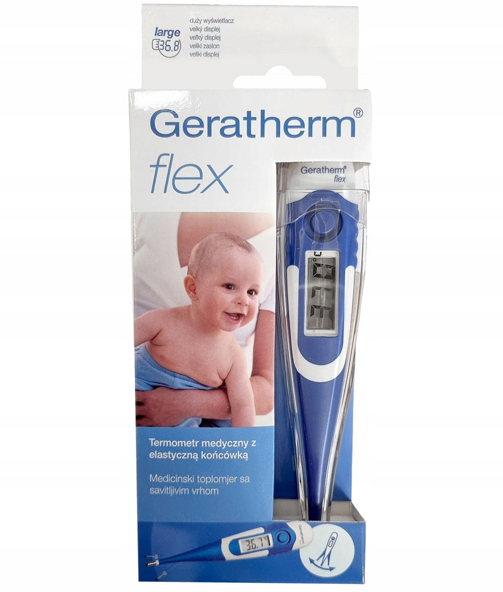DIGITAL Thermometer Geratherm FLEX FLEXIBLE TIP Packaging status original