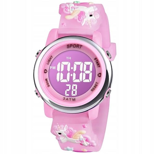 DIGITAL WATCH FOR GIRLS LED FLASHING LIGHT 7 COLORS for kids