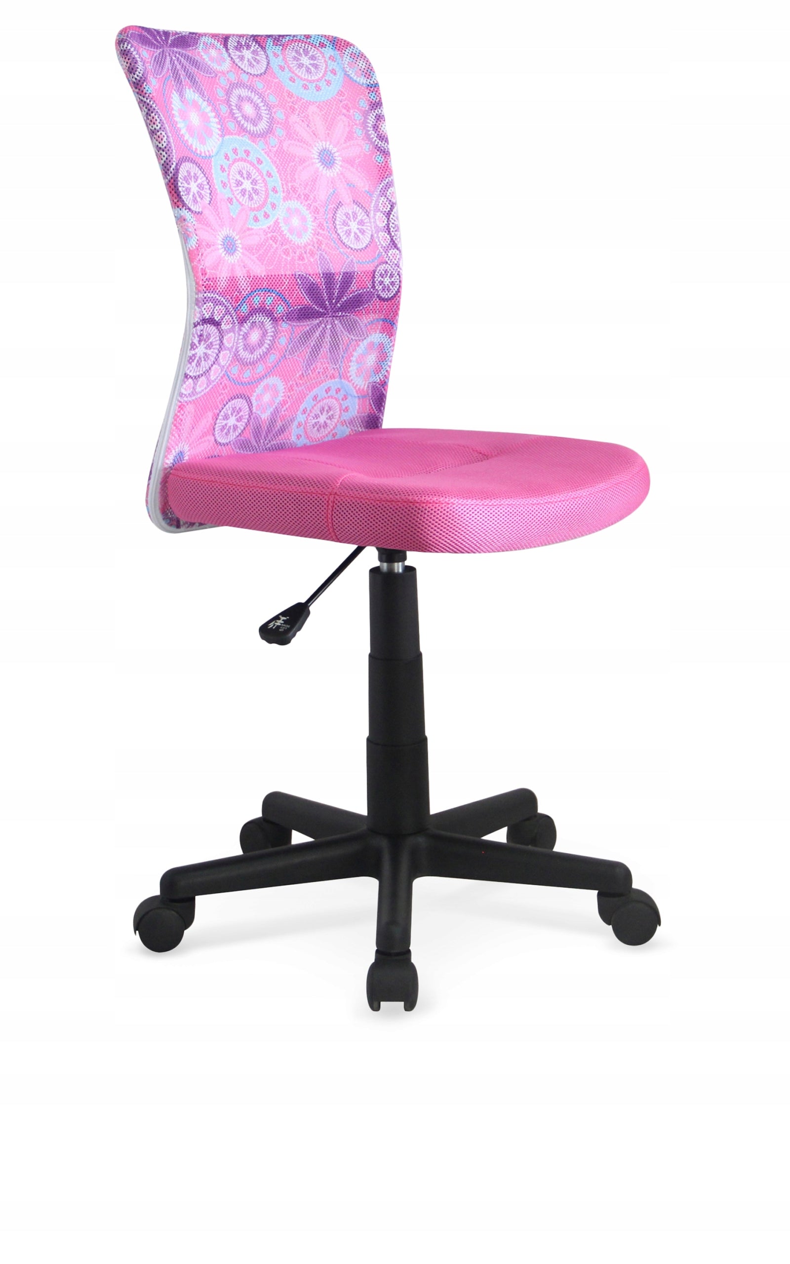 DINGO Youth Swivel Chair Pink With Patterns - Stylish and Functional