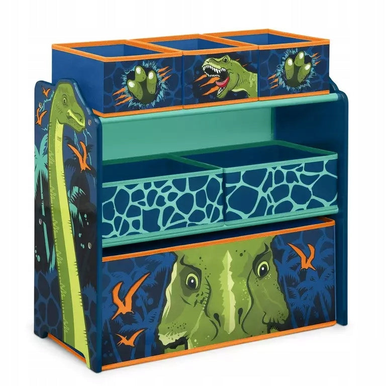 DINOSAURS DINOSAUR BOOKCASE CONTAINERS TOYS SHELF FURNITURE ORGANIZER CHILDREN Brand Delta Children