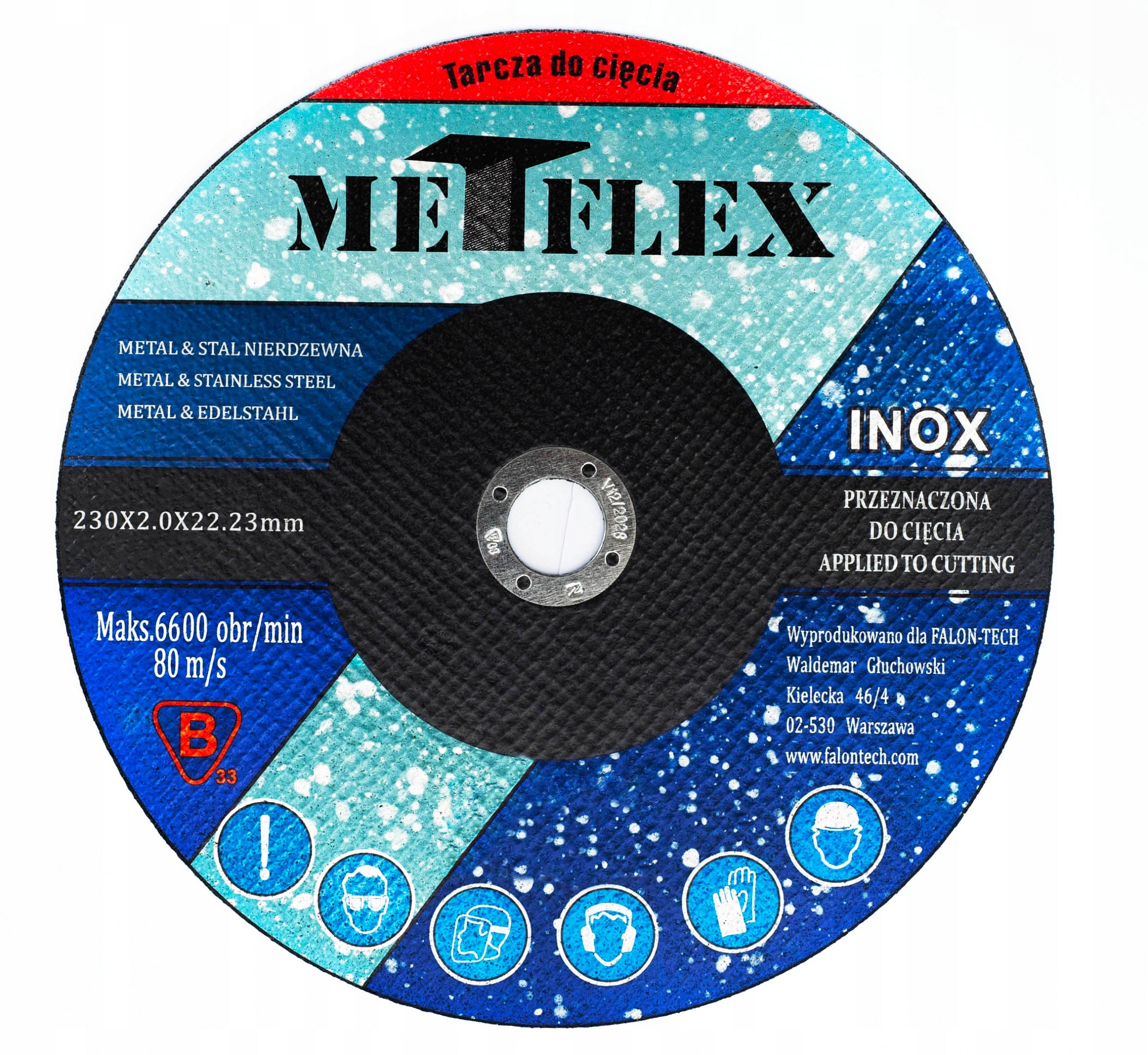 DISC METAL CUTTING DISCS 10 PCS 230x2 INOX STRONG - SET OF 10 Series PROFESSIONAL